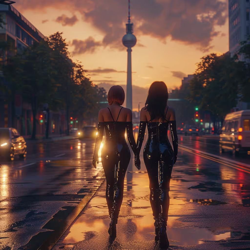 2 Women in Latex